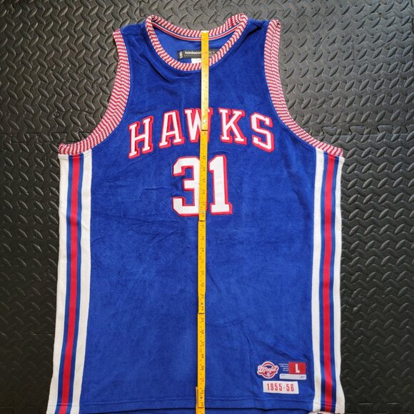 Atlanta Hawks Jason Terry Reebok Hardwood Classics Throwback D'funkd Blue Jersey - Picture 8 of 10